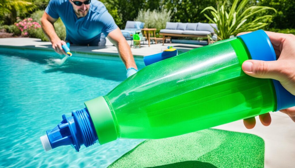 evitar água verde na piscina