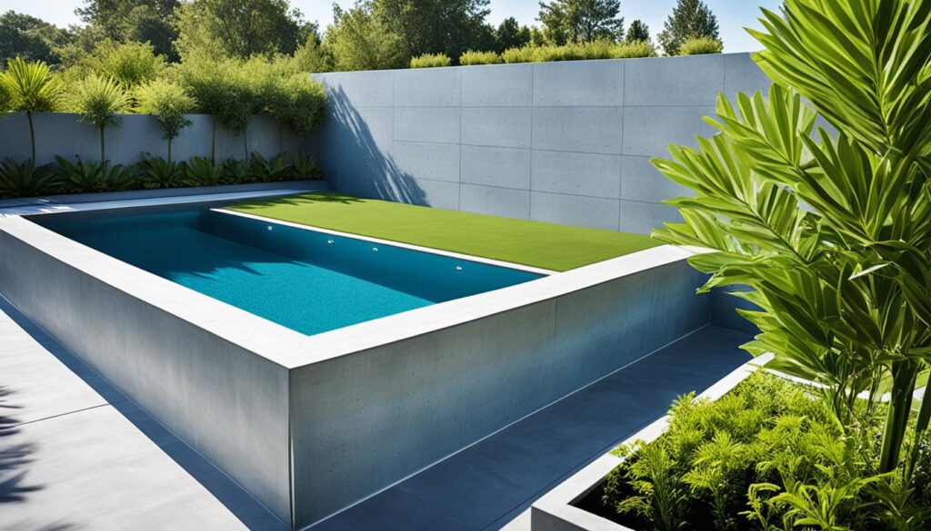 piscina de concreto armado pré-moldado